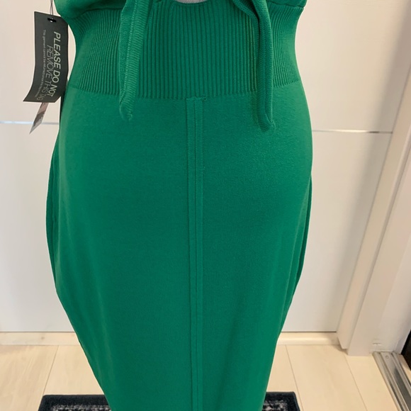 NWT Eva Mendes Green Sweater Dress size M - Picture 6 of 11